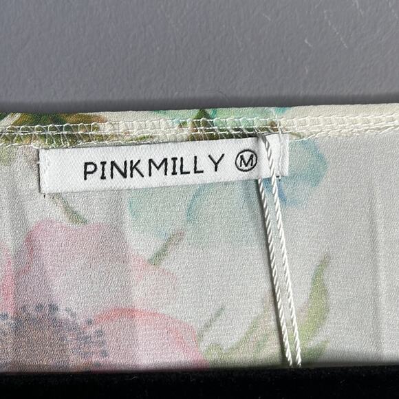 Pink Milly Floral Open Kimono Size Medium - Picture 3 of 8